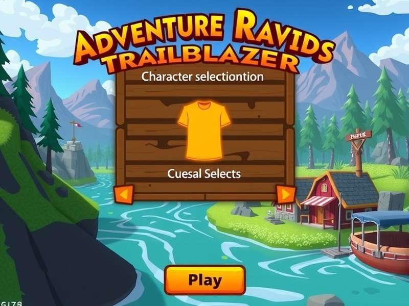 Adventure Rapids Trailblazer character selection screen